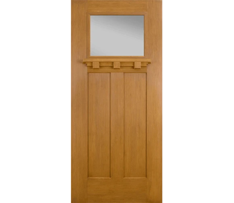 Provo Craftsman Light Fiberglass Entry Door