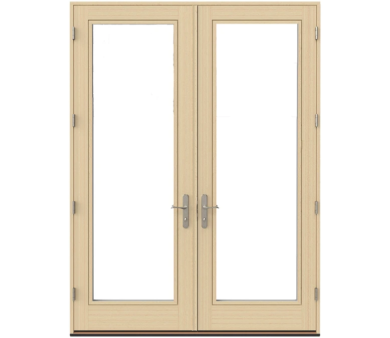 Provo Pella Lifestyle Series Wood Double Hinged Patio Doors