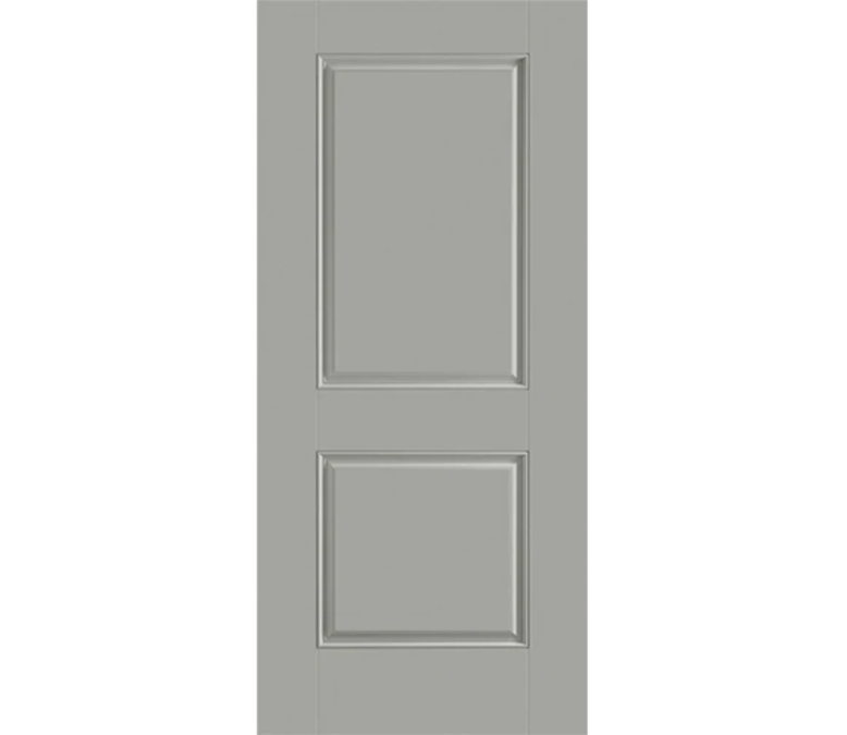 Provo Two Panel Square Fiberglass Entry Door